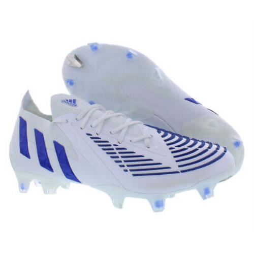 Adidas Predator Edge.1 L FG Unisex Shoes Size 4 Color: White/blue