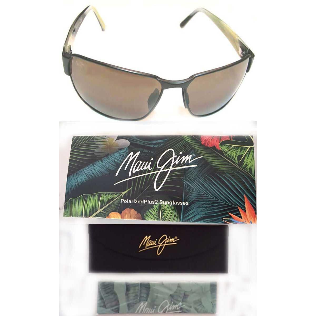 Maui Jim Black Coral Polarized Sunglasses HS249-19M Matte Bronze Hcl Bronze