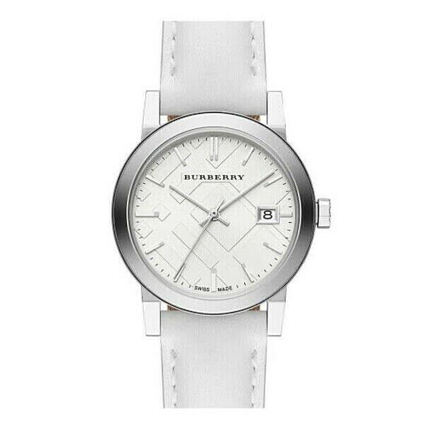 Burberry BU9128 Check Dial 38 mm Stainless Steel Silver Dial Watch
