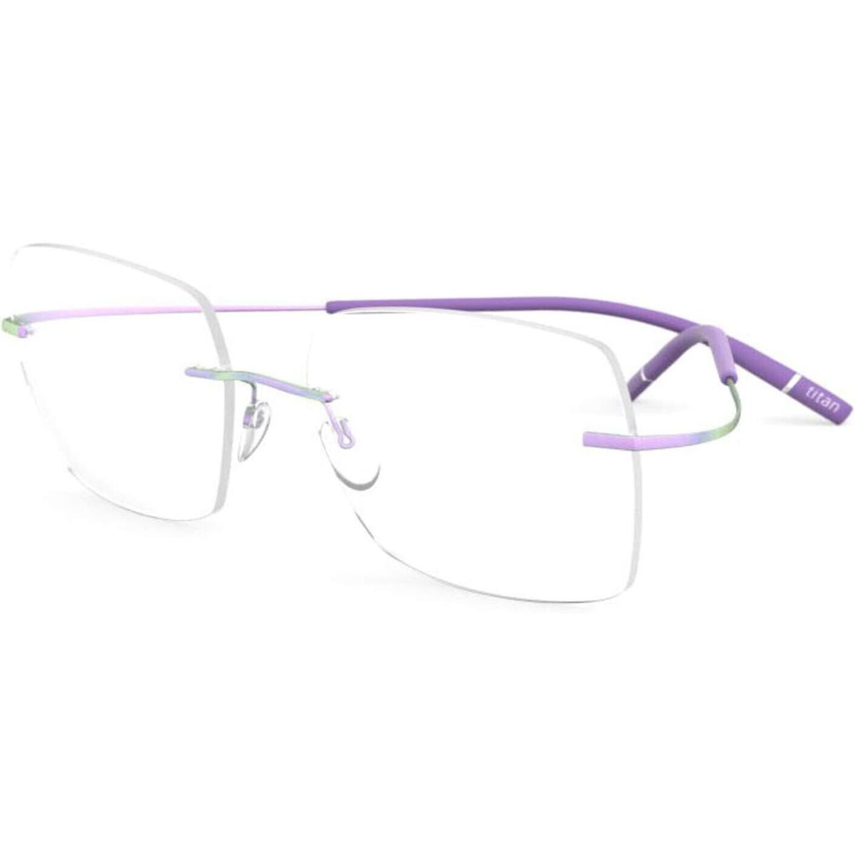 Silhouette Eyeglasses Tma The Icon 55-17-145 Iridescent Violet 5541/IU-4140