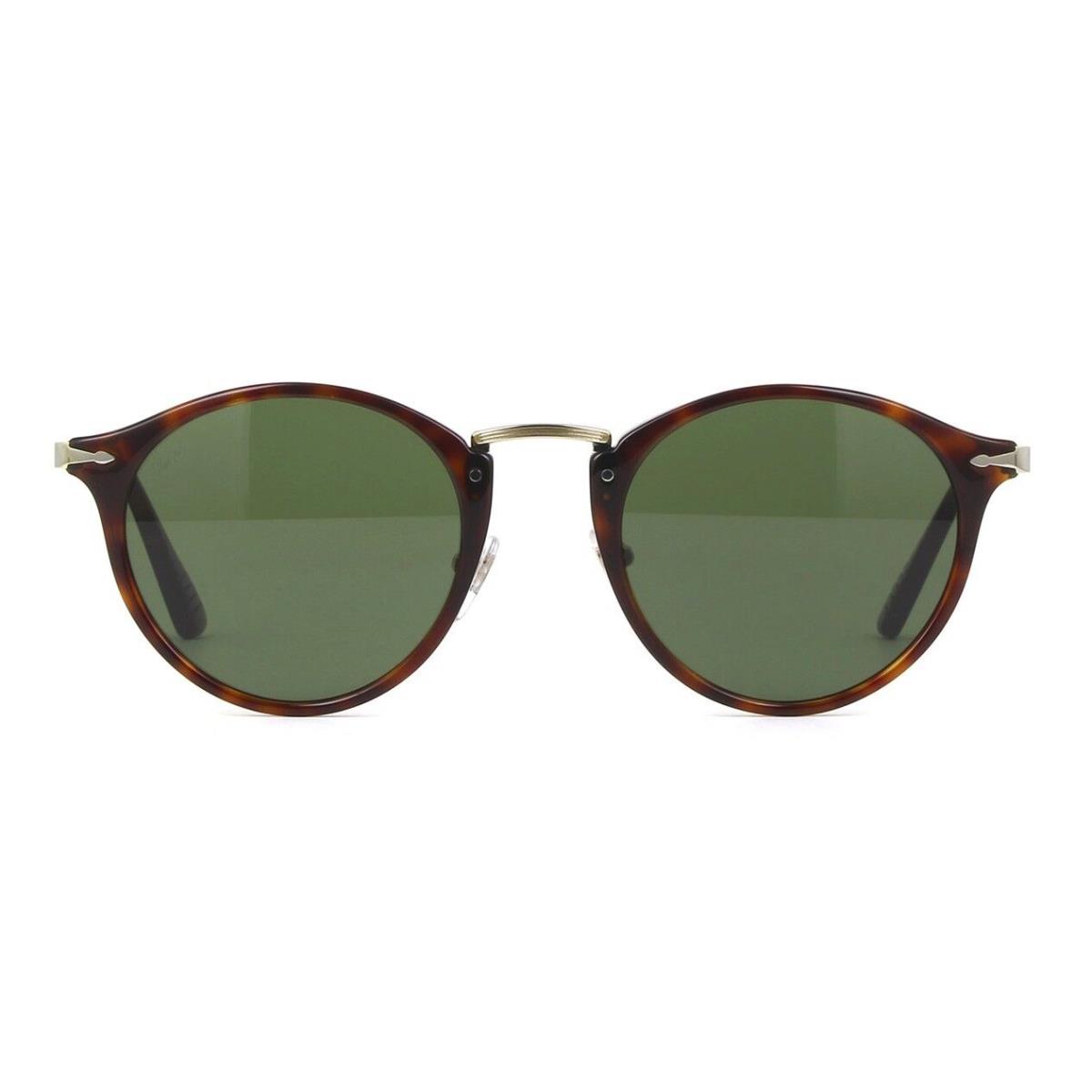 Persol Calligrapher Edition PO 3166S Havana/crystal Green 24/31 Sunglasses - Frame: Havana, Lens: Crystal Green