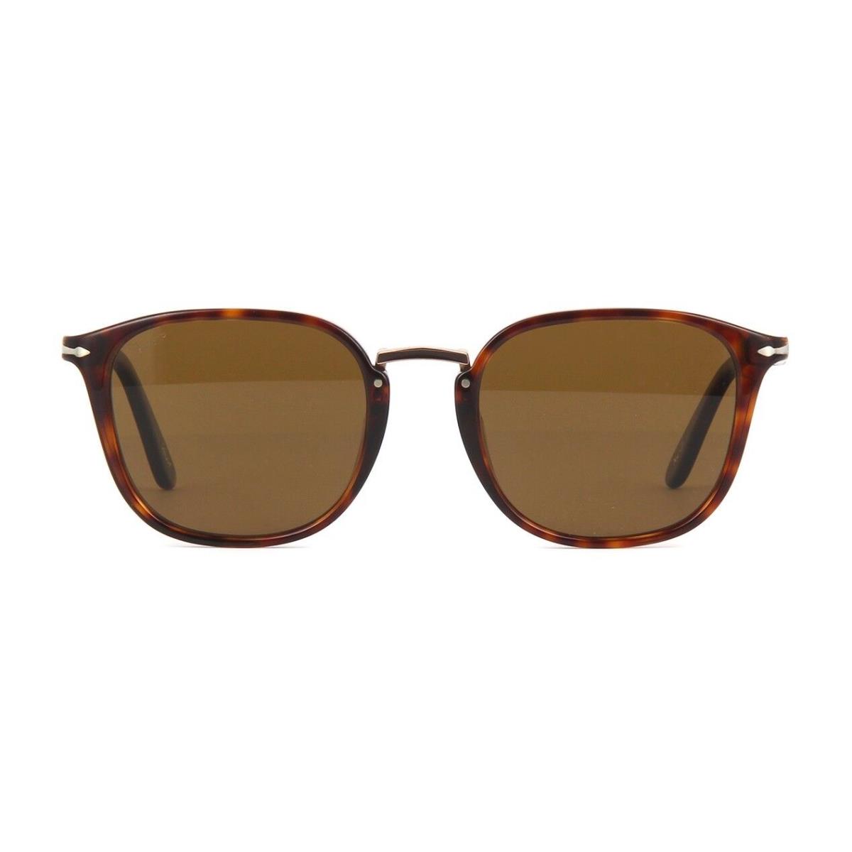 Persol Sartoria PO 3186S Dark Havana/brown Polarized 24/57 Sunglasses