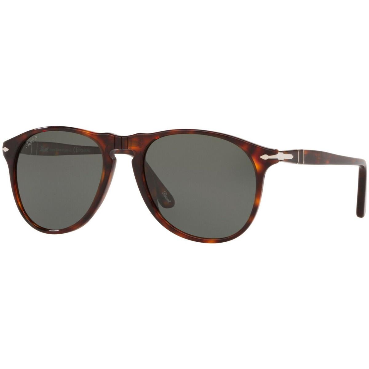Persol PO 9649S Dark Havana/green Polarized 24/58 Sunglasses