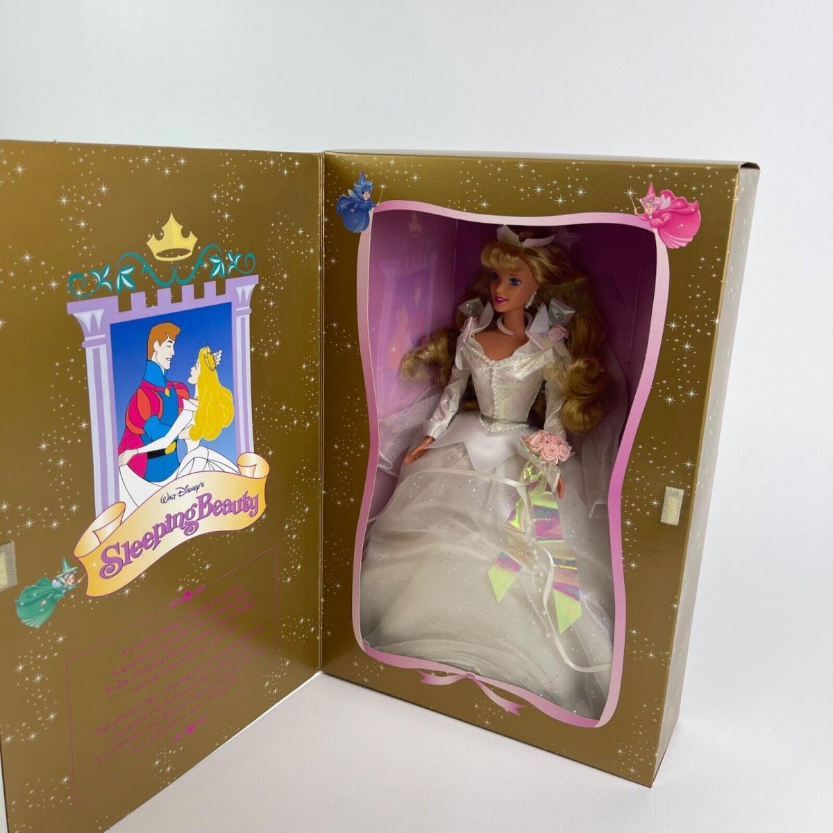 Mattel 1998 Disney Wedding Sleeping Beauty Barbie Doll Second In Series