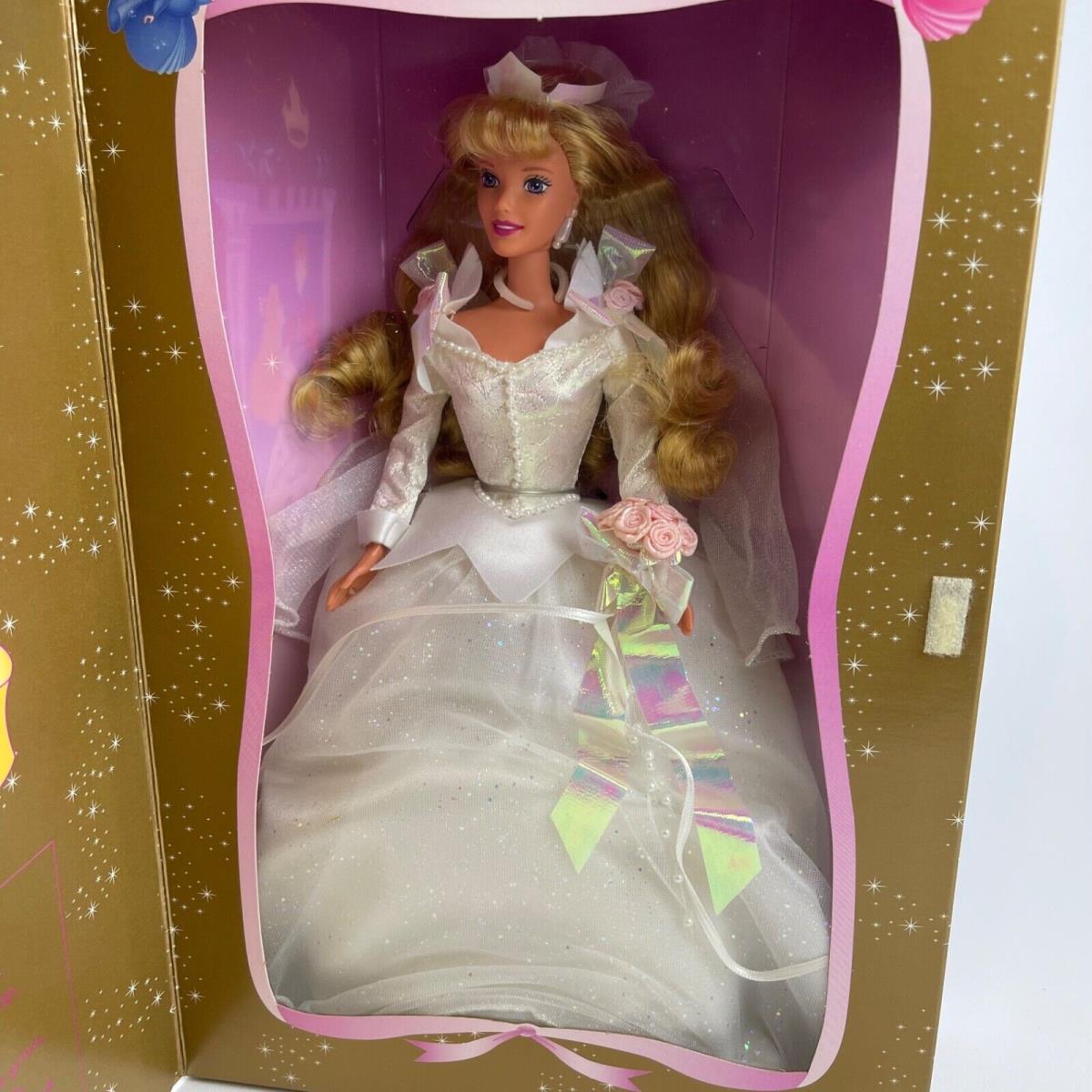 Mattel 1998 Disney Wedding Sleeping Beauty Barbie Doll Second In Series