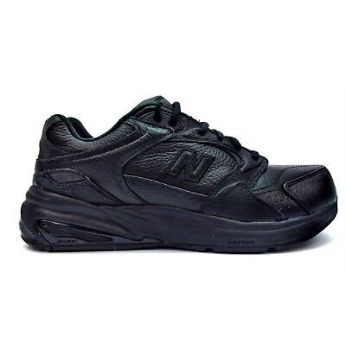 New Balance Men`s Walking Shoes Low-top Comfortable Lace Up Leather Black