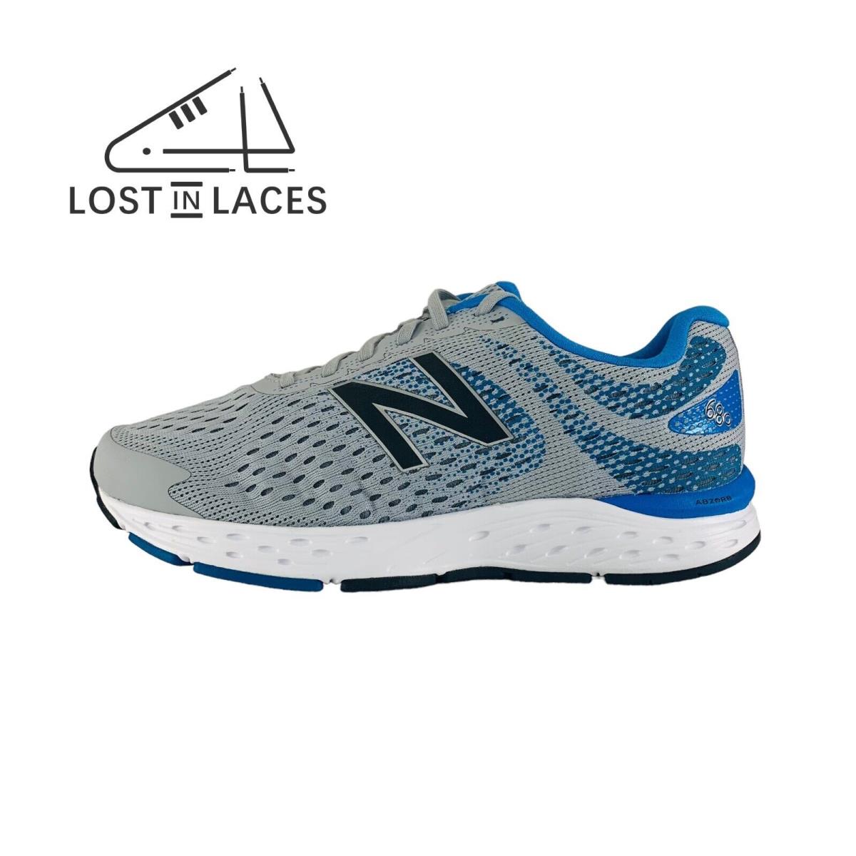 New Balance 680v6 Grey Blue White New Men`s Running Shoes M680CV6