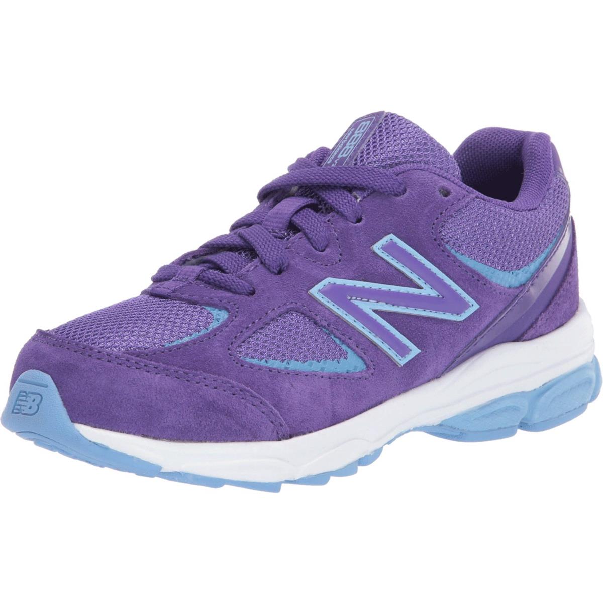New Balance Kid`s 888 V2 Lace-up Running Shoe Prism Purple/Team Carolina