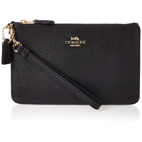 Coach Black Ladies Small Wristlet