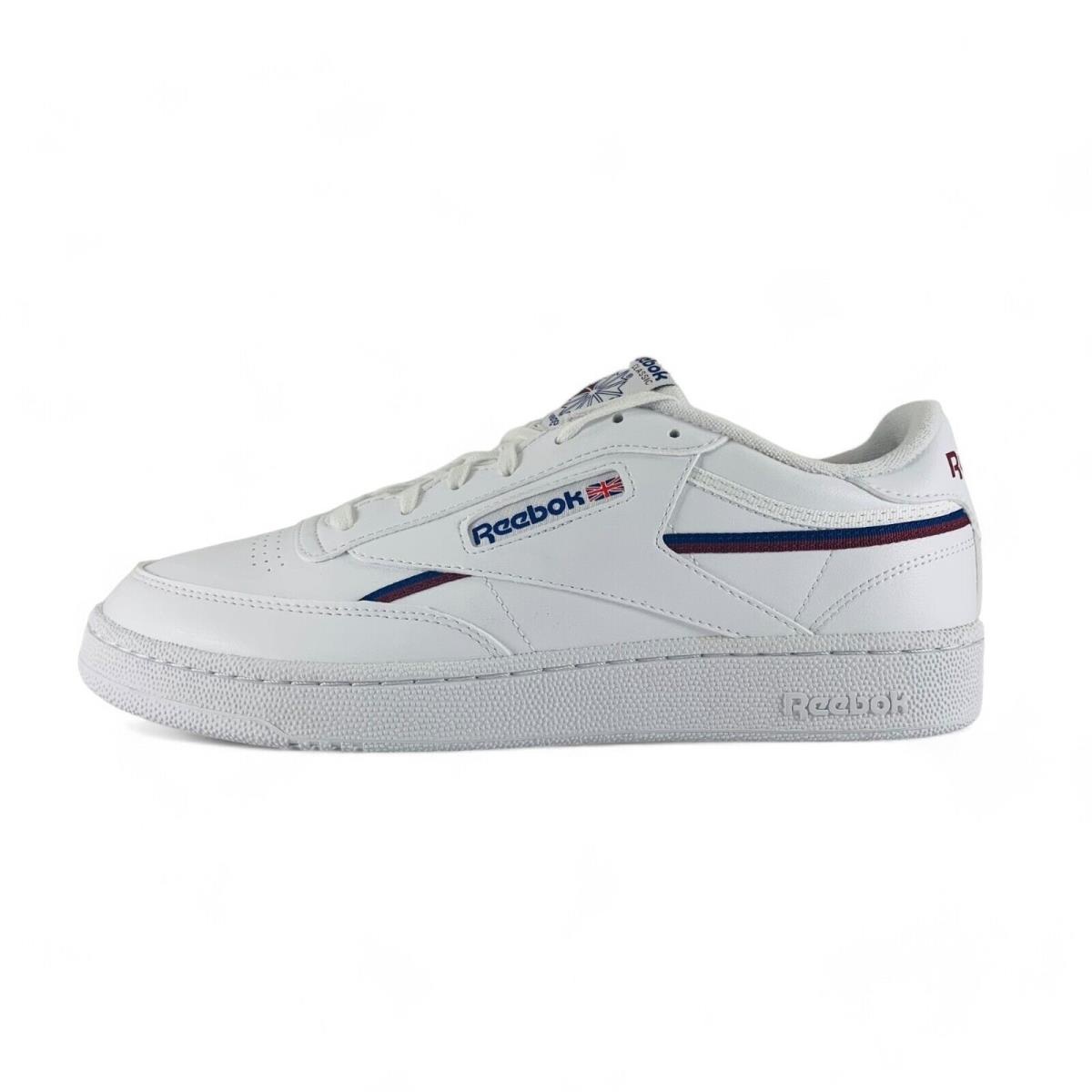Reebok Club C 85 Vegan White Blue Red Sneakers Men`s Shoes GY7152