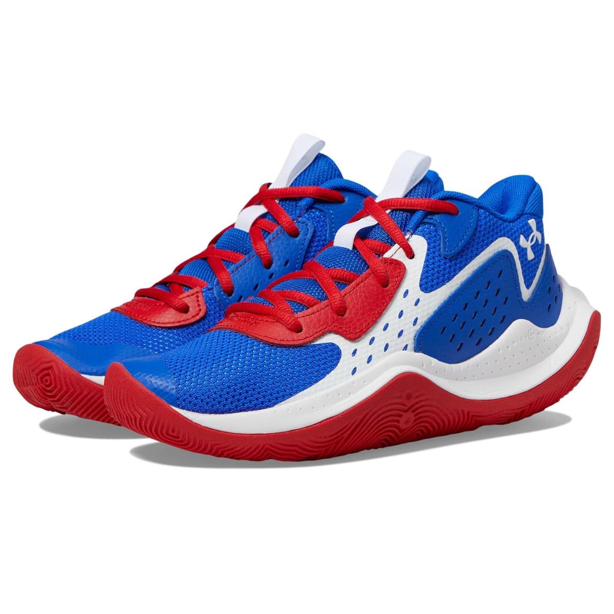 Children Unisex Shoes Under Armour Kids Jet `23 Basketball Shoe Big Kid Team Royal/Red/White