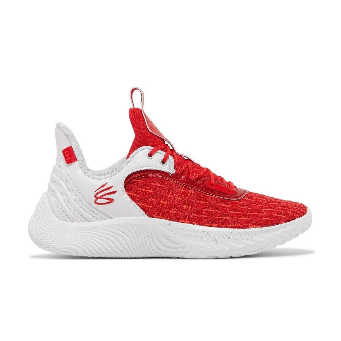 Under Armour Curry Flow 9 Team Men`s Basketball Shoes Unisex Red 3025631-100