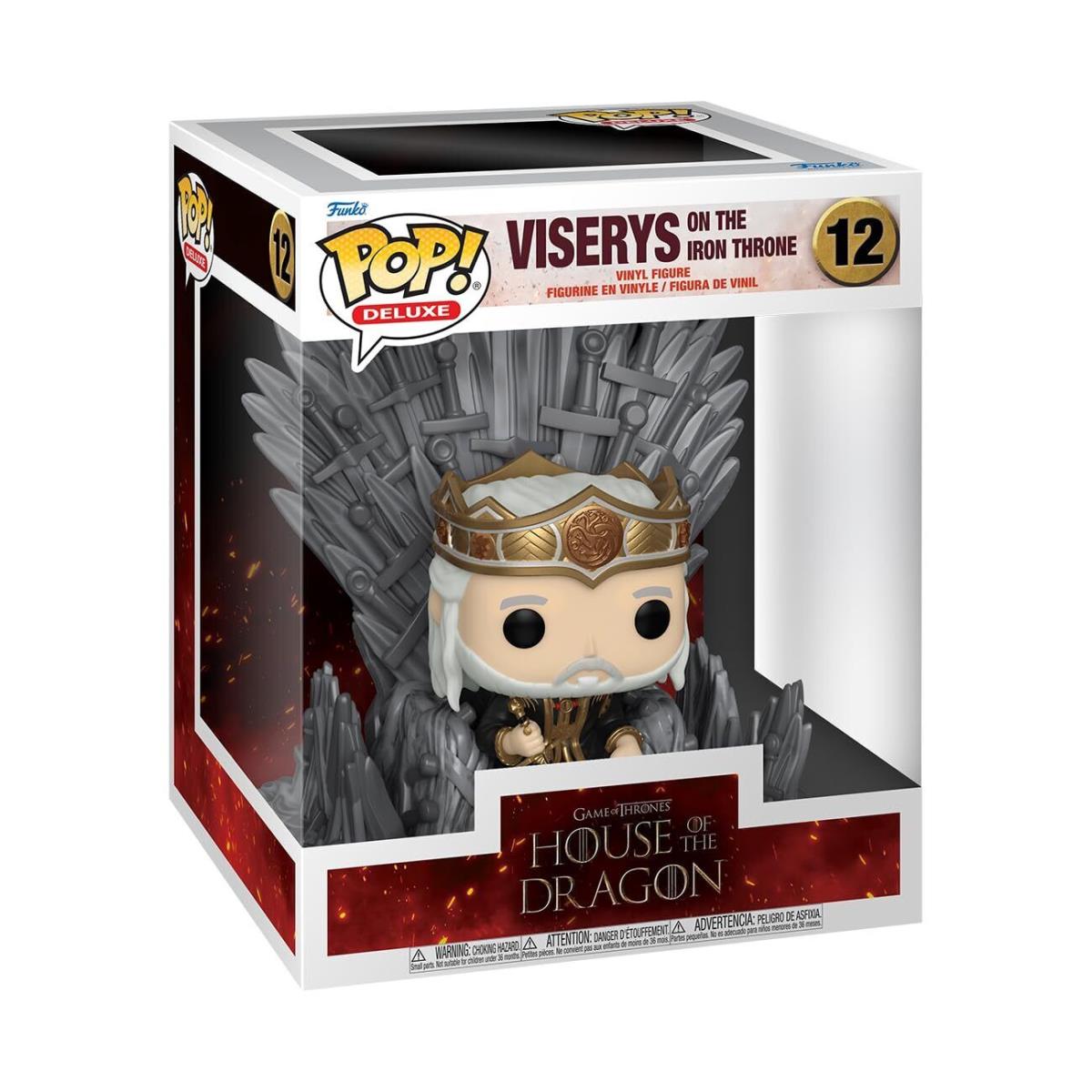 Funko Pop Deluxe: House Of The Dragon - King Viserys Targaryen on Throne - Coll