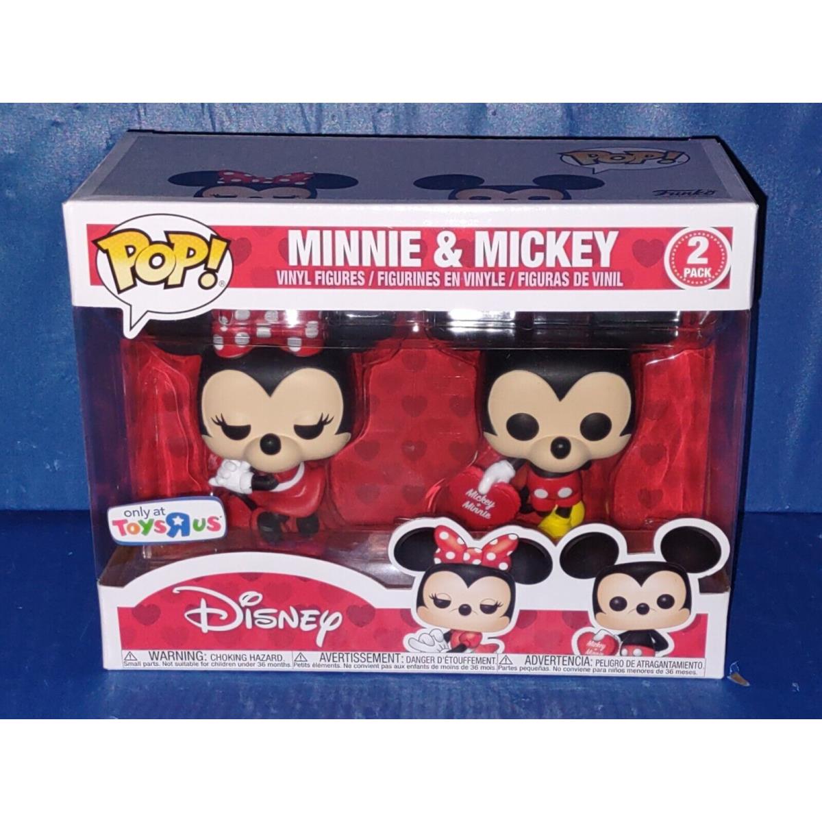 Toys R` US Exclusive Mickey Minnie Mouse Funko Pop Vinyl Figure 2 Pack