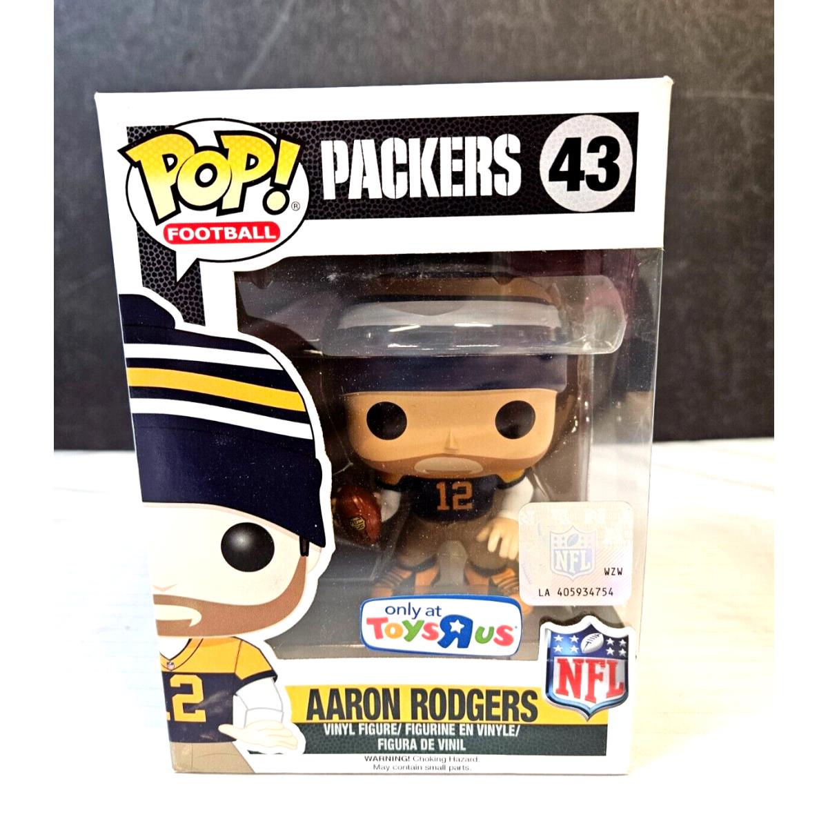 Funko Pop Aaron Rodgers 43 Nfl Football Packers Toys R US