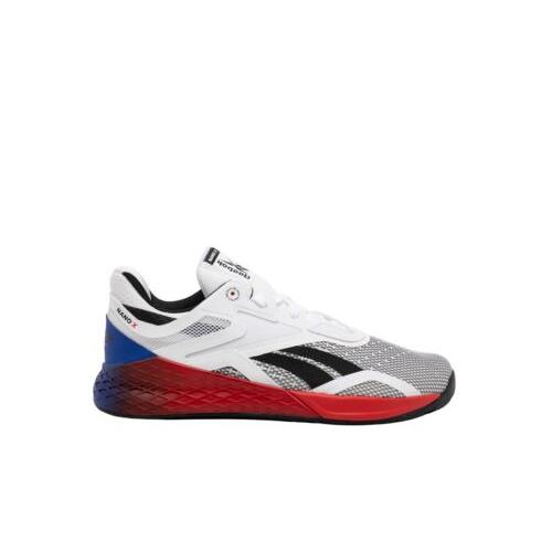 Reebok Men`s Nano X Cross Trainer White/red/blue GW6015 Size 12.5M