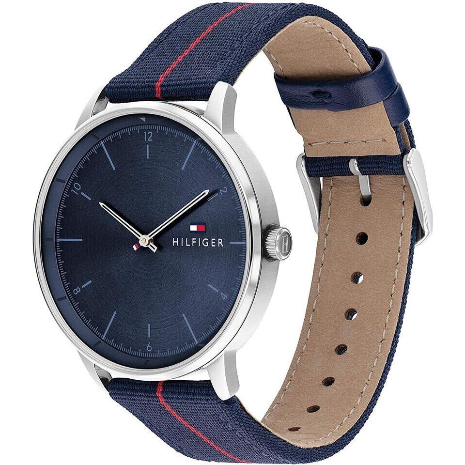 Tommy Hilfiger Hendrix Blue Dial Fabric Leather Men s Watch 1791844