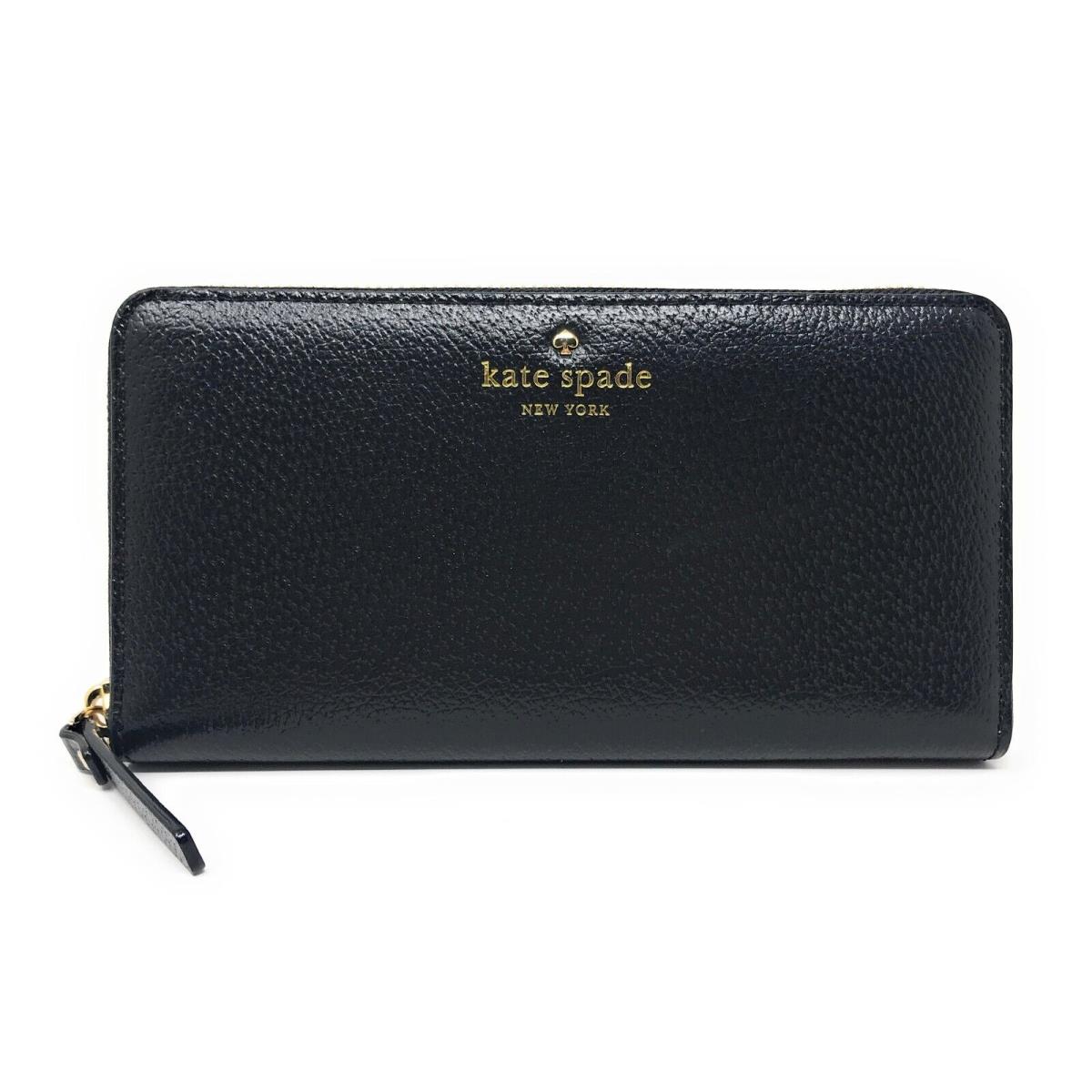Kate Spade New York Grand Street Lacey Black Leather Wallet