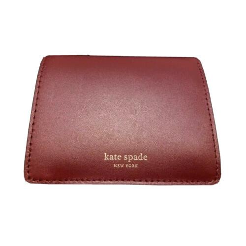 Kate Spade New York Wallet - Nadine Small Bifold Leather Wallet-cherrywood