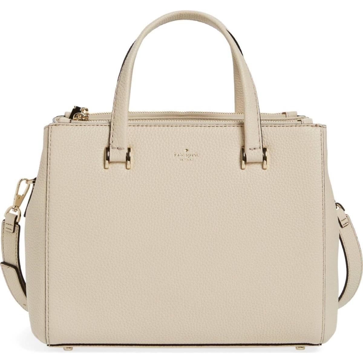 Kate Spade New York Hopkins Street Medium Fallon Leather Satchel in Porcela