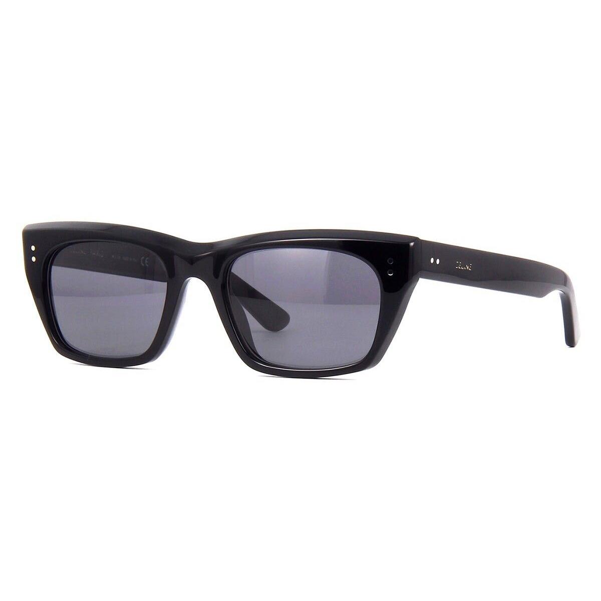 Celine CL400601 01D Black Square Gray Polarized 53-19-145 Women`s Sunglasses