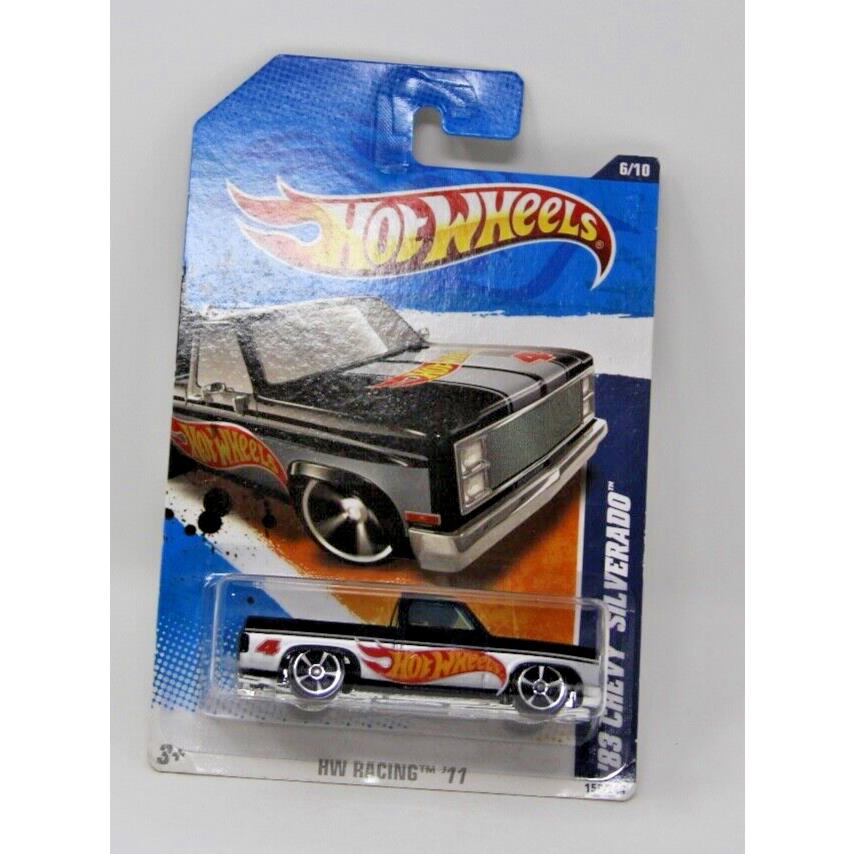 2011 Hot Wheels `83 Chevy Silverado Walmart Exclusive HW Racing 156/244 Black
