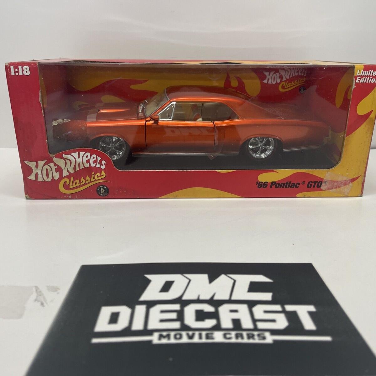 Hot Wheels Classics - Limited Edition - 1966 Gto Orange 1:18