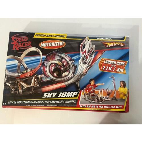 Hot Wheels Speed Racer Motorized Sky Jump Track w/ Exclusive Mach 6