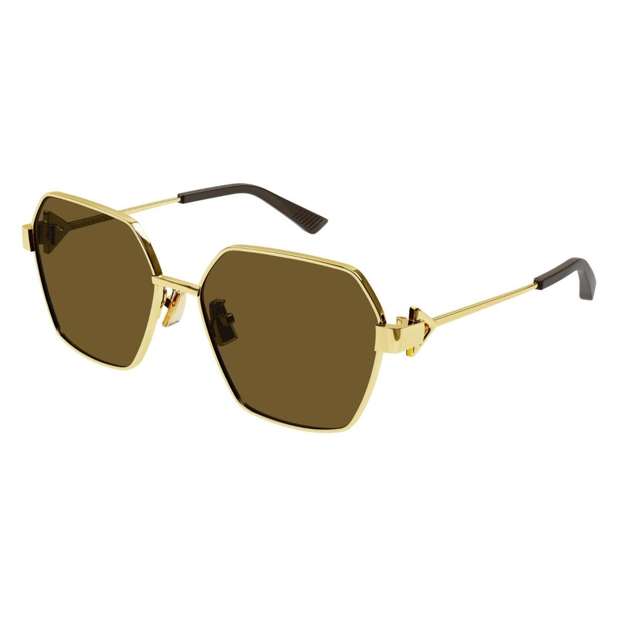 Bottega Veneta BV1224S Gold/brown 005 Sunglasses