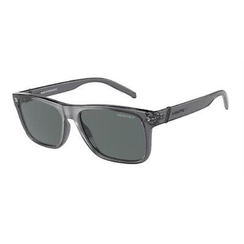 Arnette AN4298 278681 Trans Gray Polarized Dark Gray 55 mm Men`s Sunglasses