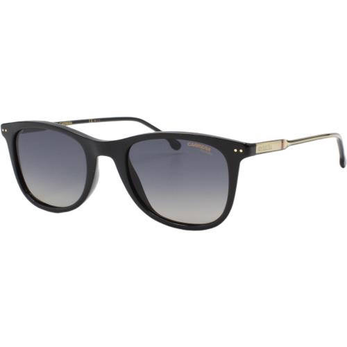 Carrera 197/S 08A Black Gold Gray Polarized Men`s Sunglasses 51-21-145 Wcase