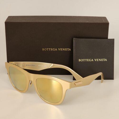 Bottega Veneta BV1052S 001 Gold/ Gold Mirror Lens Sunglasses Rare Find