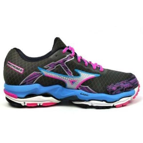 Mizuno Women`s Running Shoes Wave Enigma 4 Round Toe Grey Blue Pink Size 6W