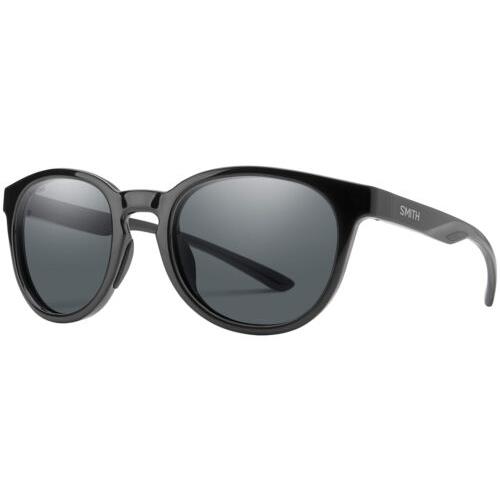 Smith Optics Eastbank Polarized Black Round Carbonic Sunglasses - 20193280752M9 - Frame: Black, Lens: Gray