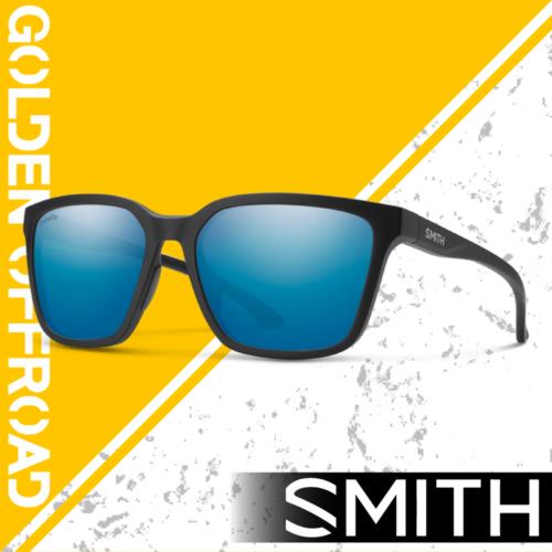 Smith Optics Shoutout Matte Black + Chromapop Polarized Blue Mirror Lens