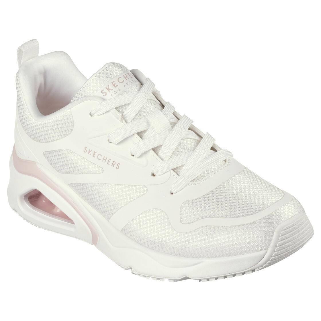 Woman Skechers Tres Air Uno Revolution Airy Lace Up 177420 Color White