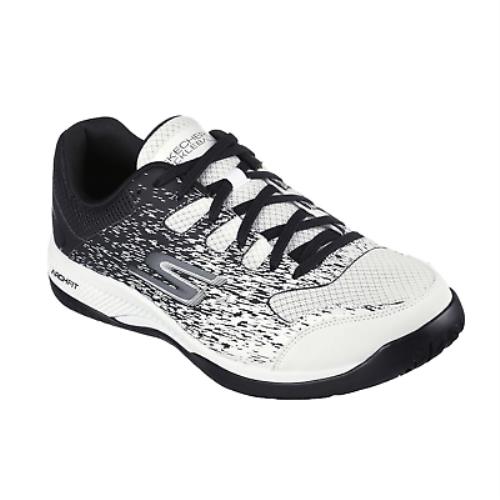 Skechers Men`s 246070 Viper Court White Black Pickleball Shoes