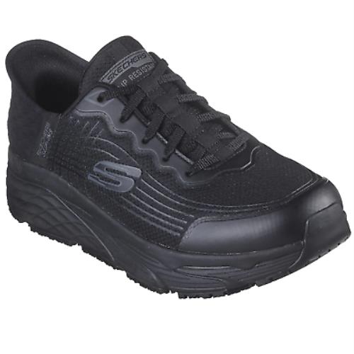 Skechers Men`s 200231 Max Cushioning Elite SR Remmal Black Slip-ins Work Shoes