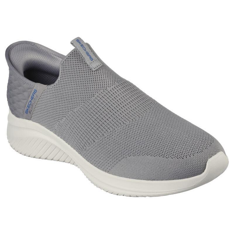 Mens Skechers Slip-ins: Ultra Flex 3.0 - Smooth Step Gray Mesh Shoes
