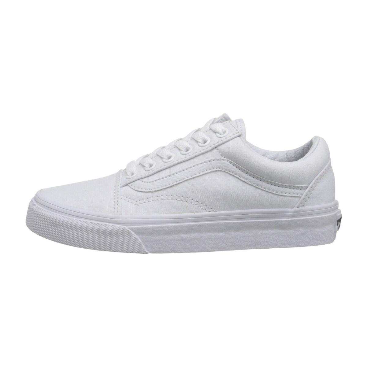 Vans Old Skool Men Women Shoes White Canvas Sneakers