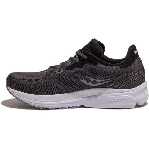 Saucony Women`s Ride 14 Shoes Running/athletic Charcoal/black Size 9.5 Wide