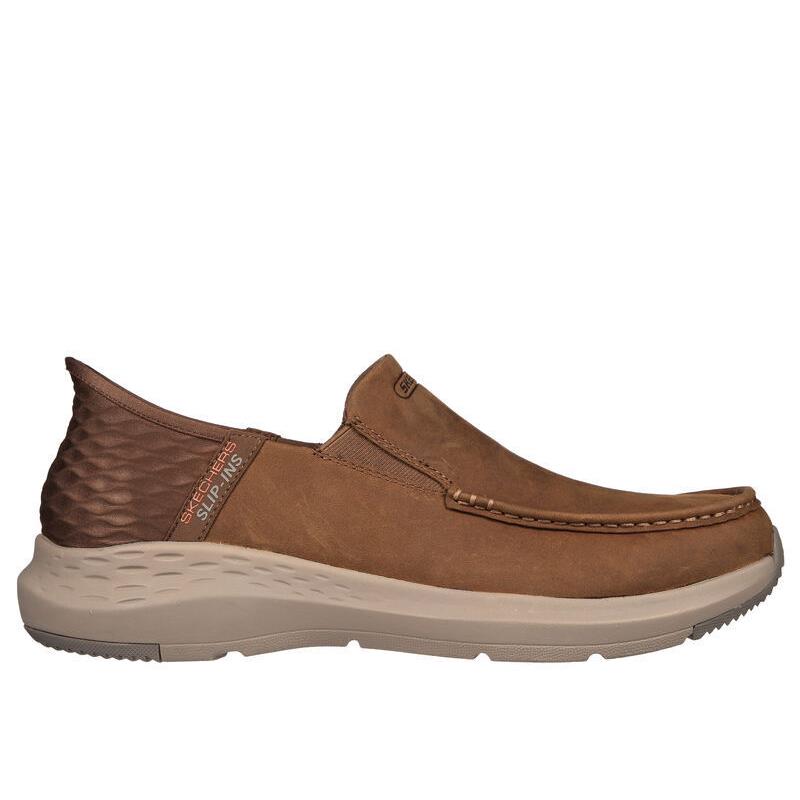 Mens Skechers Slip-ins Relaxed Fit: Parson - Oswin Desert Leather Shoes