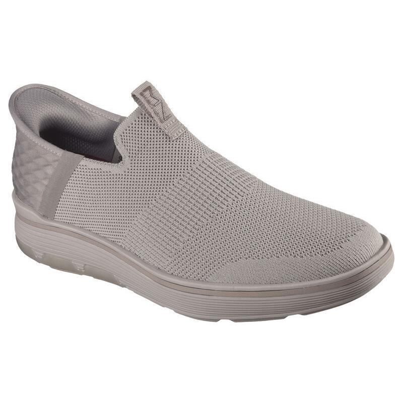 Mens Skechers Slip-ins Mn: Casual Glide Cell - Waylen Taupe Mesh Shoes
