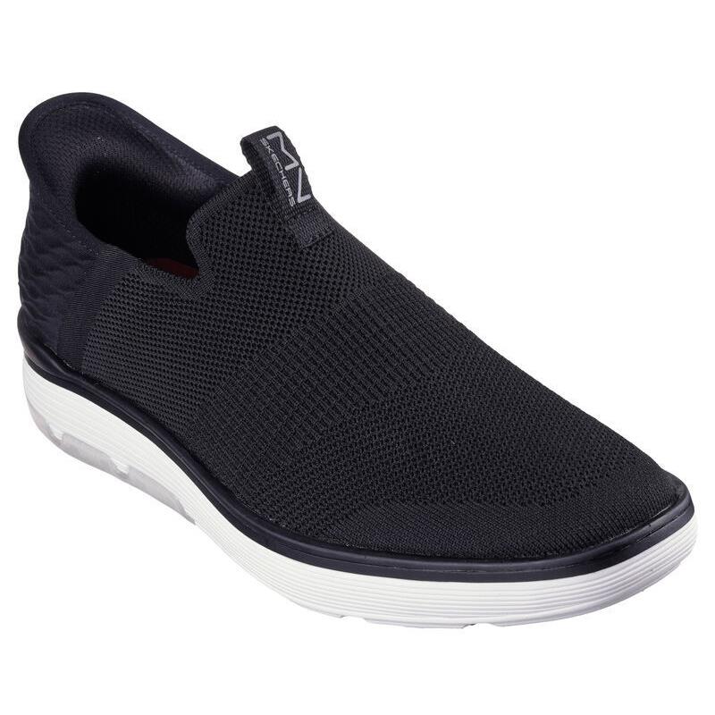 Mens Skechers Slip-ins Mn: Casual Glide Cell - Waylen Black Mesh Shoes