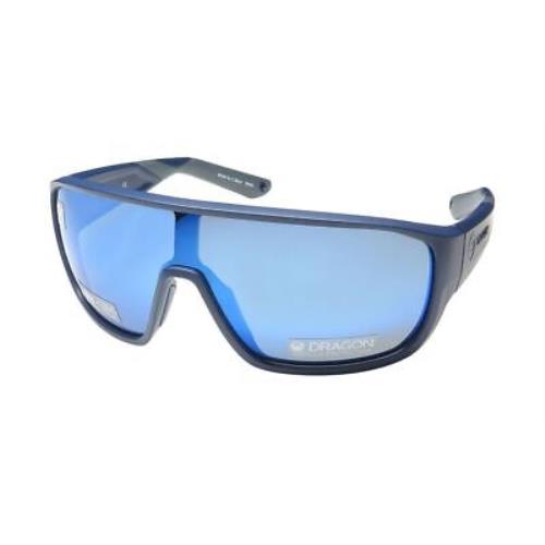 Dragon Vessel X LL Sunglasses Unisex Full-rim 418 66-0-130 Blue Wrap Plastic