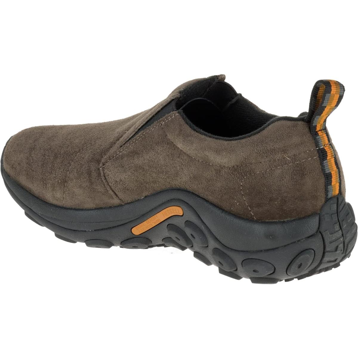 Merrell Men`s Jungle Leather Slip-on Shoe Brown (Gunsmoke Wide)
