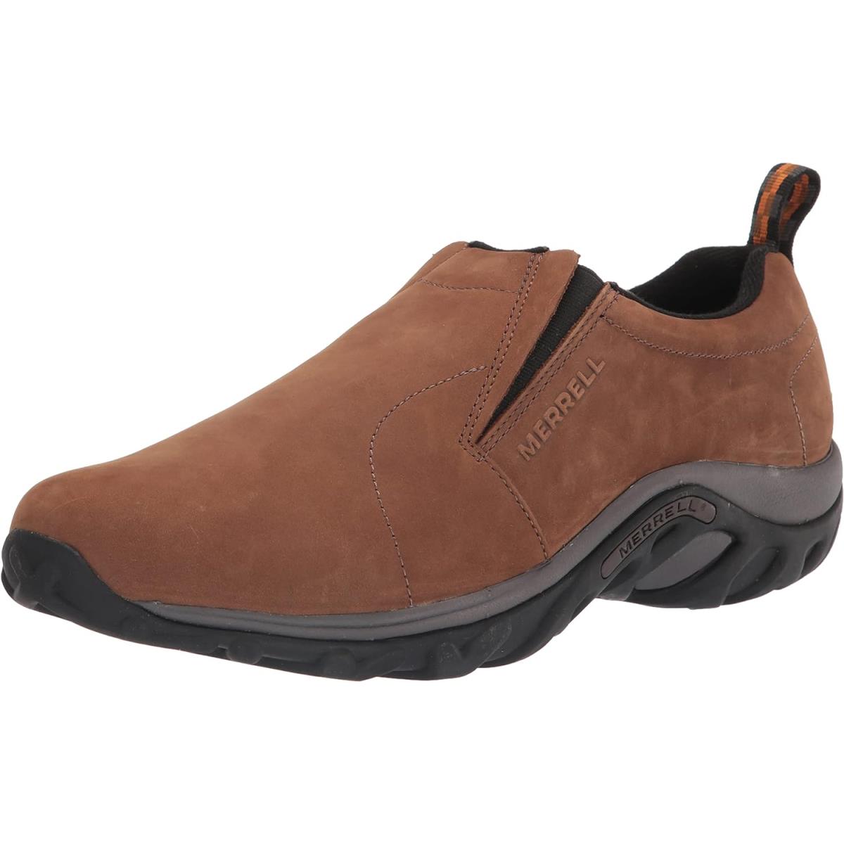 Merrell Men`s Jungle Leather Slip-on Shoe Brown Nubuck