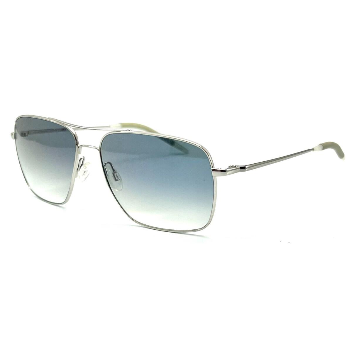 Oliver Peoples Clifton OV1150-S 5036/3F Silver Sunglasses 58-15 - Frame: Silver, Lens: Blue