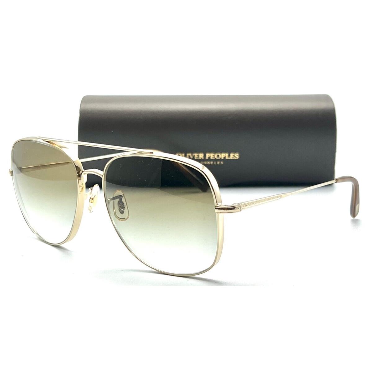 Oliver Peoples Taron OV1272S 50358E Gold Sunglasses 58-16 145 W/ca - Frame: Gold, Lens: Brown