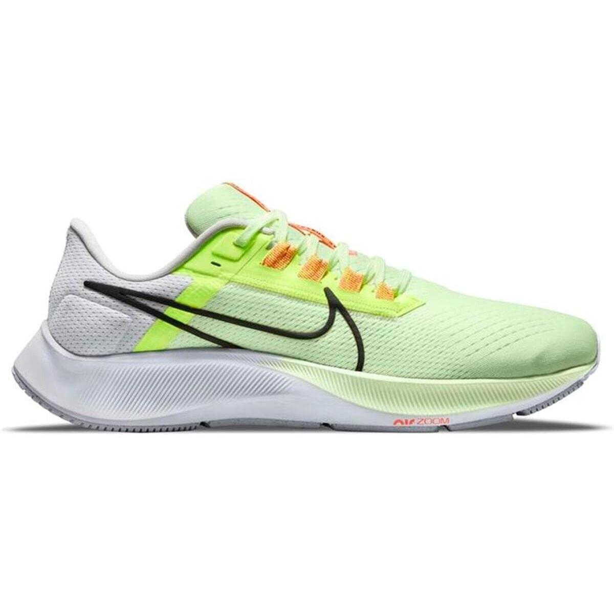 Nike Men`s Air Zoom Pegasus 38 Running Shoe CW7356-700 Barely Volt/black